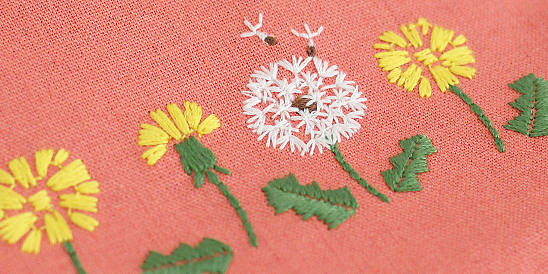 春の幸せを咲かせるたんぽぽ刺繍 | AYANOKOJI | あやの小路